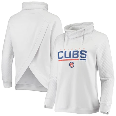 Chandail à enfiler raglan Levelwear Chicago Cubs Vega Cut-Off pour femme, blanc