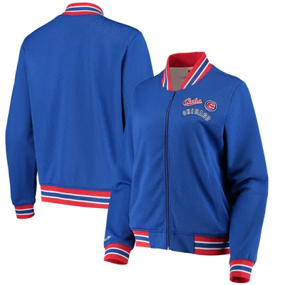 Chicago Cubs Nike Women's Red and Blue Fleece Hoodie Med