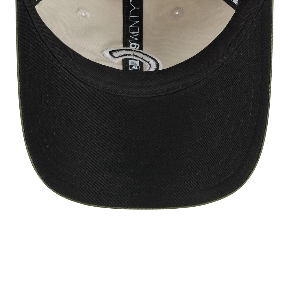 Women's New Era Light Beige/Olive Chicago Cubs 2025 Armed Forces Day 9TWENTY Adjustable Hat