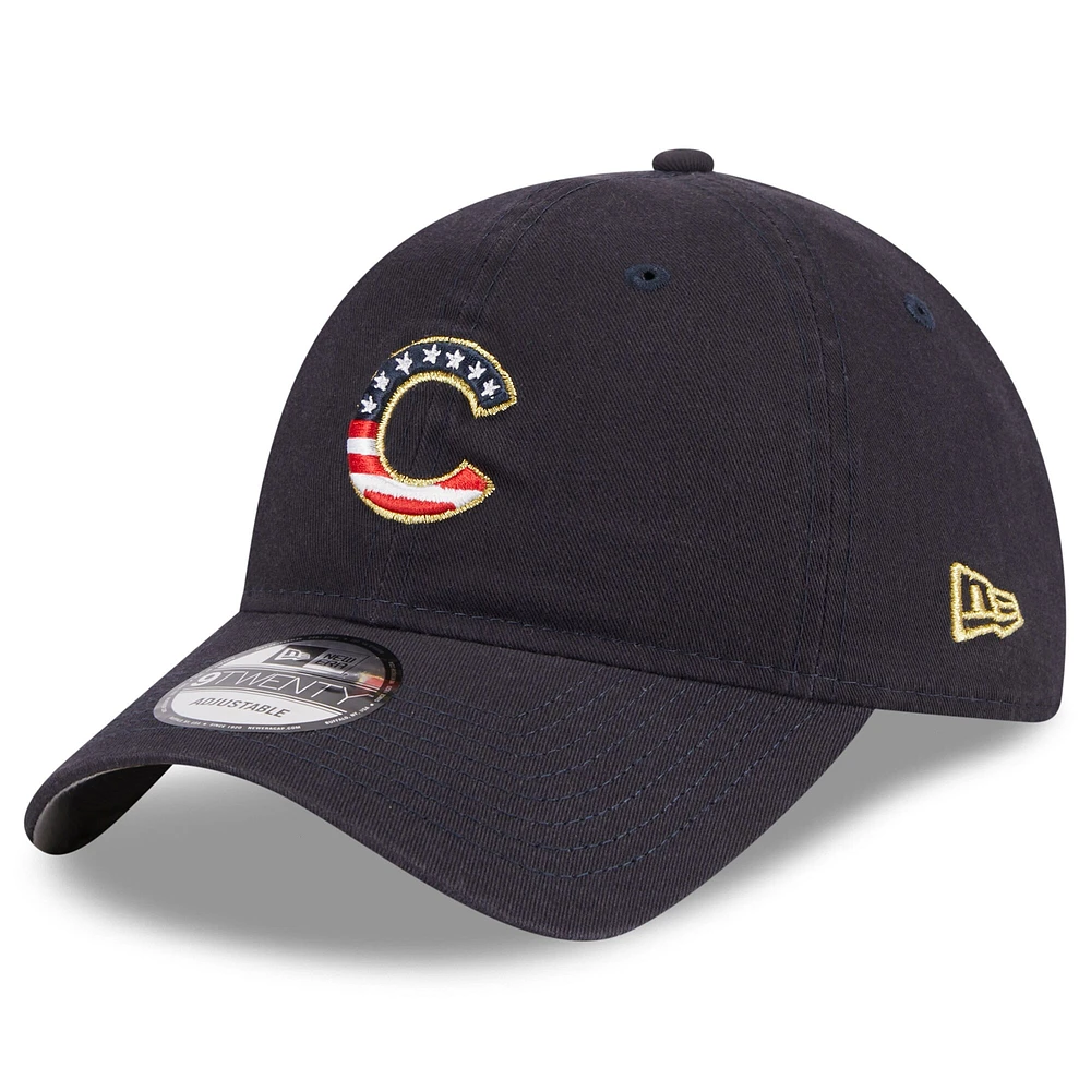 Casquette réglable pour femme Chicago Cubs 2023 Fourth of July 9TWENTY New Era bleu marine