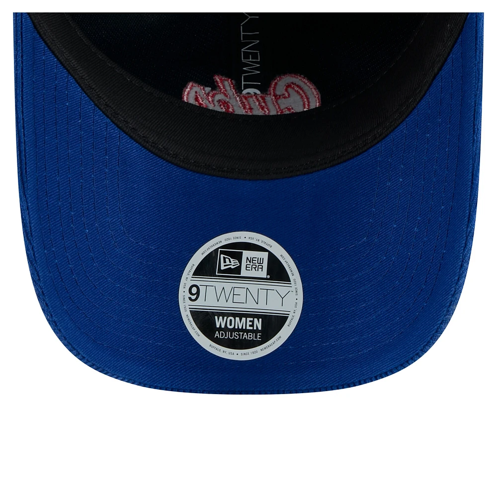 Women's New Era Royal Chicago Cubs Corduroy 9TWENTY Adjustable Hat