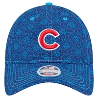 Women's New Era Royal Chicago Cubs Don't Worry 9TWENTY Adjustable Hat