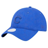 Casquette ajustable 9TWENTY à motif floral ton sur ton des Royal Chicago Cubs de New Era pour femme