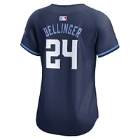 Maillot de joueur Nike Cody Bellinger pour femmes, bleu marine, Chicago Cubs City Connect Limited