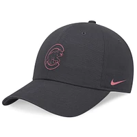 Women's Nike Graphite Chicago Cubs Desert Berry Club Adjustable Hat