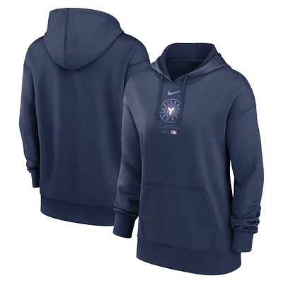 Women's Nike Navy Chicago Cubs City Connect Practice Performance Pullover Hoodie