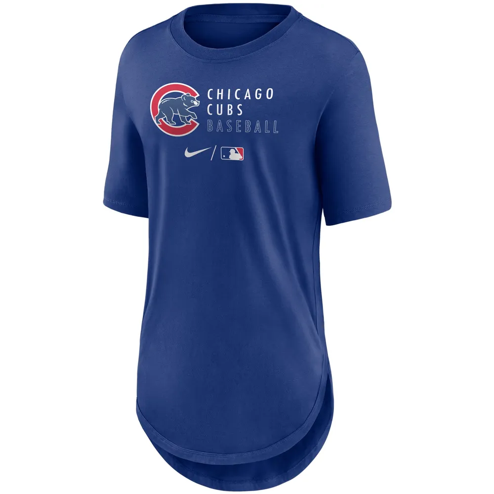 Nike Men's Chicago Cubs Long Sleeves BlueT-Shirt Sz Large