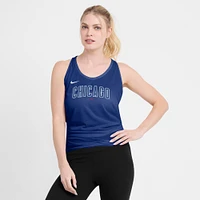 Women's Nike Royal Chicago Cubs Crisscross Performance Tank Top