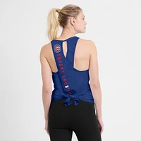 Women's Nike Royal Chicago Cubs Crisscross Performance Tank Top