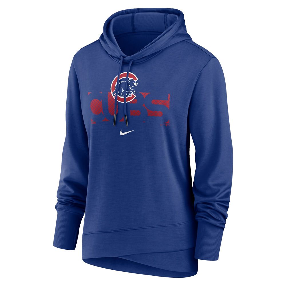 Women's Nike Royal Chicago Cubs Diamond Knockout Performance Pullover Hoodie