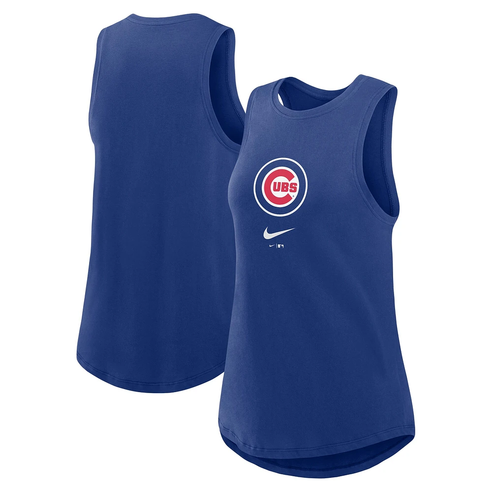 Débardeur Nike Royal Chicago Cubs Legacy Icon à col montant pour femme