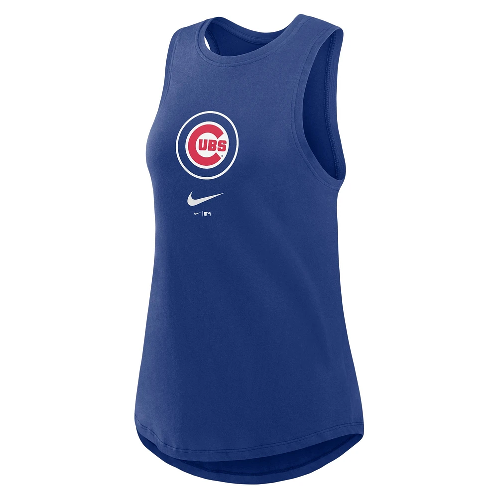 Débardeur Nike Royal Chicago Cubs Legacy Icon à col montant pour femme