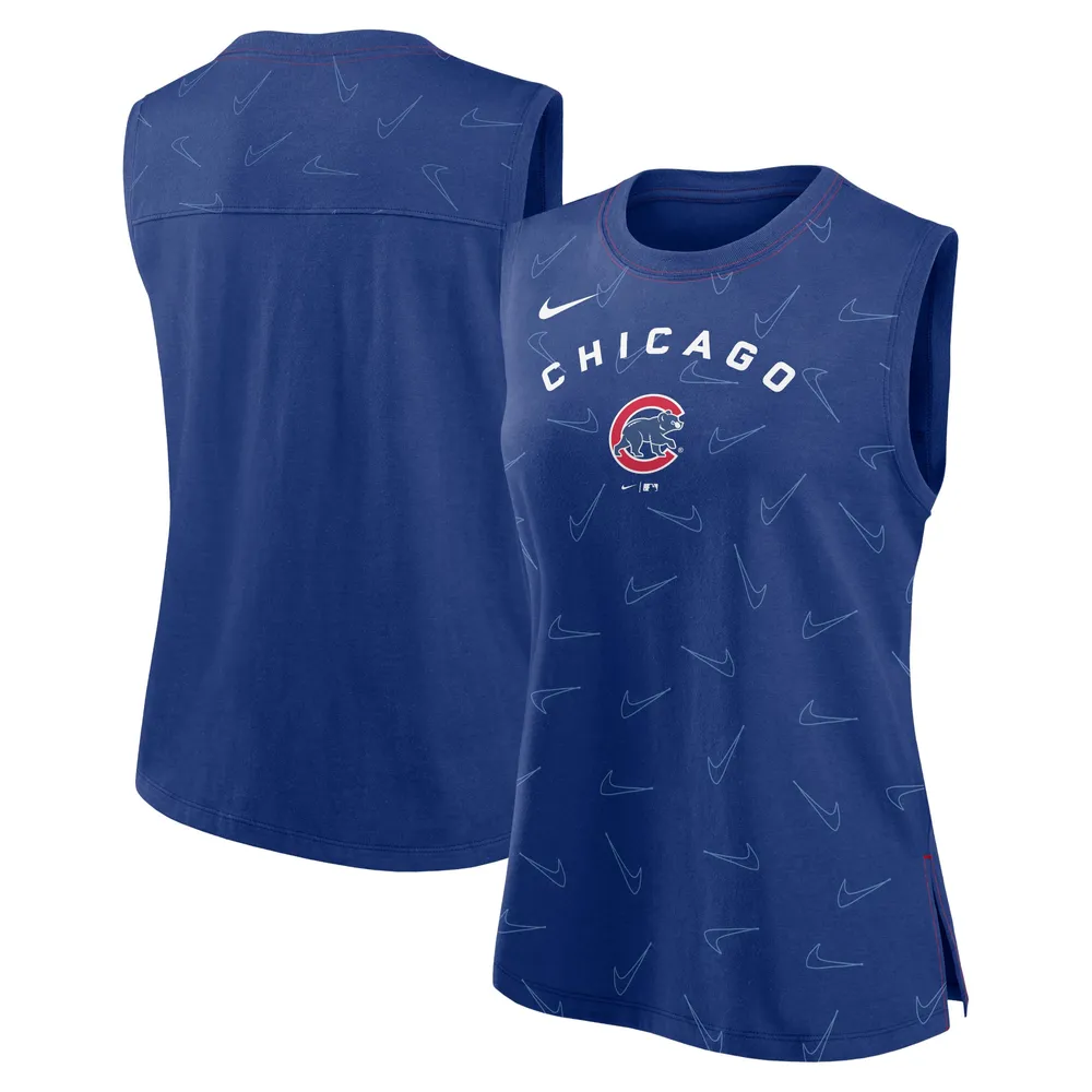 Débardeur pour femme Nike Royal Chicago Cubs Muscle Play