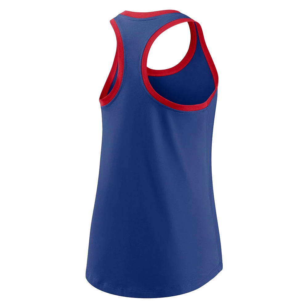 Débardeur Performance Nike Royal Chicago Cubs X-Ray Racerback pour femme