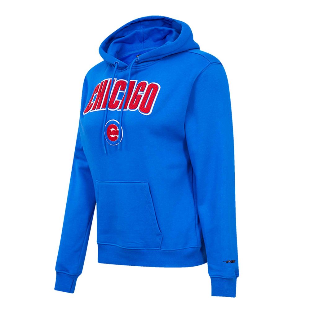 Women's Pro Standard Royal Chicago Cubs Classic Fleece Pullover Hoodie