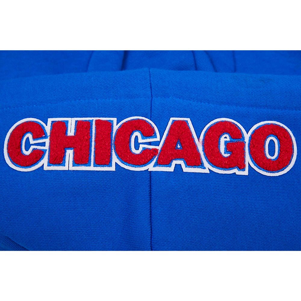 Women's Pro Standard Royal Chicago Cubs Classic Fleece Pullover Hoodie