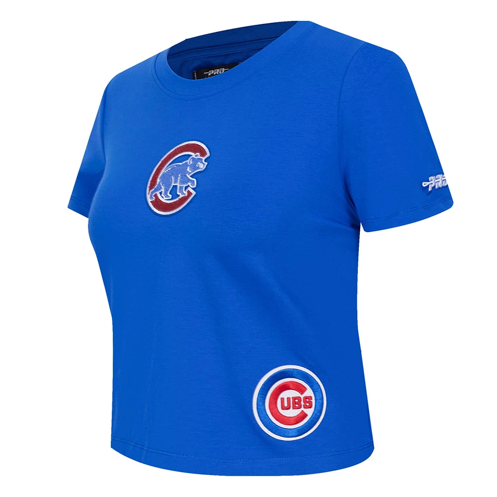 T-shirt Baby Doll Game Day Classics Royal Chicago Cubs pour femme Pro Standard