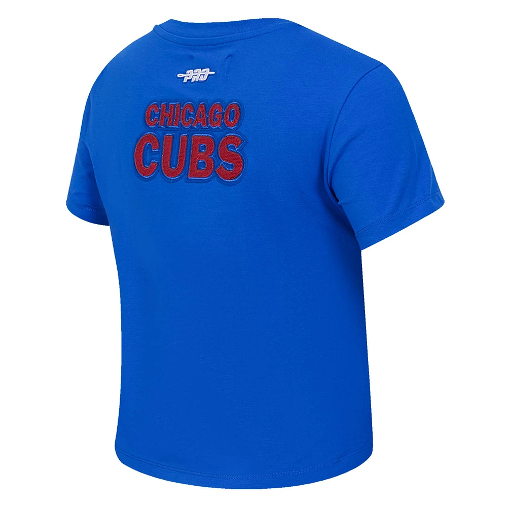 Women's Pro Standard Royal Chicago Cubs Game Day Classics Baby Doll T-Shirt