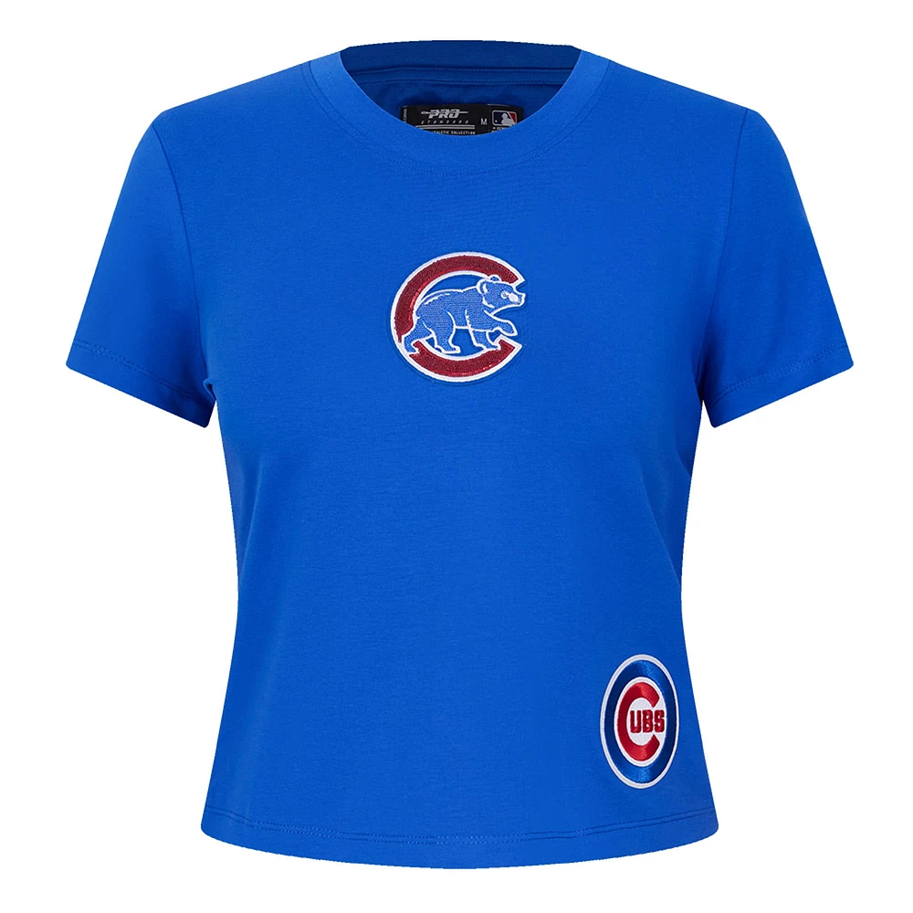 Women's Pro Standard Royal Chicago Cubs Game Day Classics Baby Doll T-Shirt