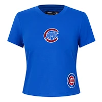 Women's Pro Standard Royal Chicago Cubs Game Day Classics Baby Doll T-Shirt