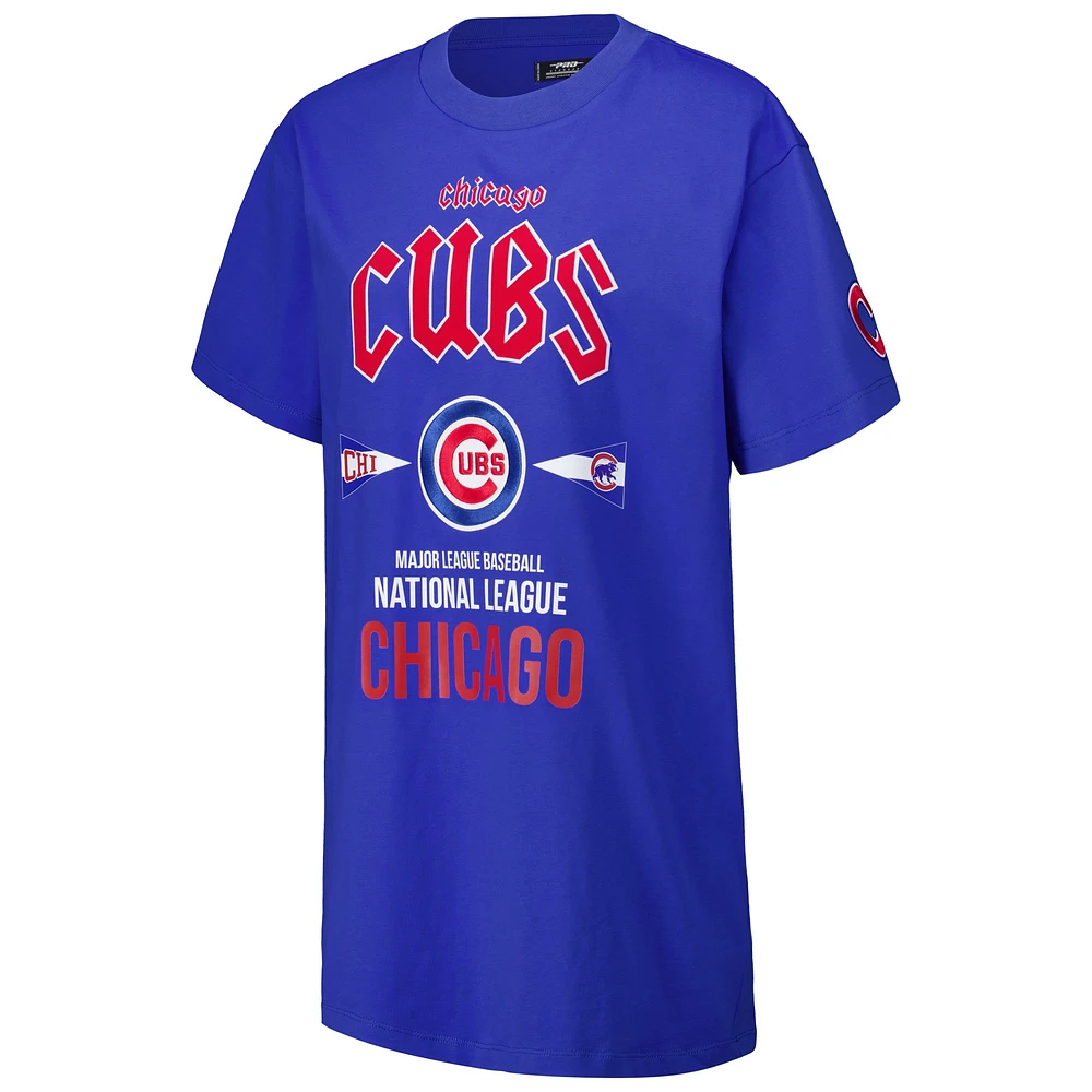 Robe t-shirt surdimensionnée Pro Standard Royal Chicago Cubs City Tour pour femmes