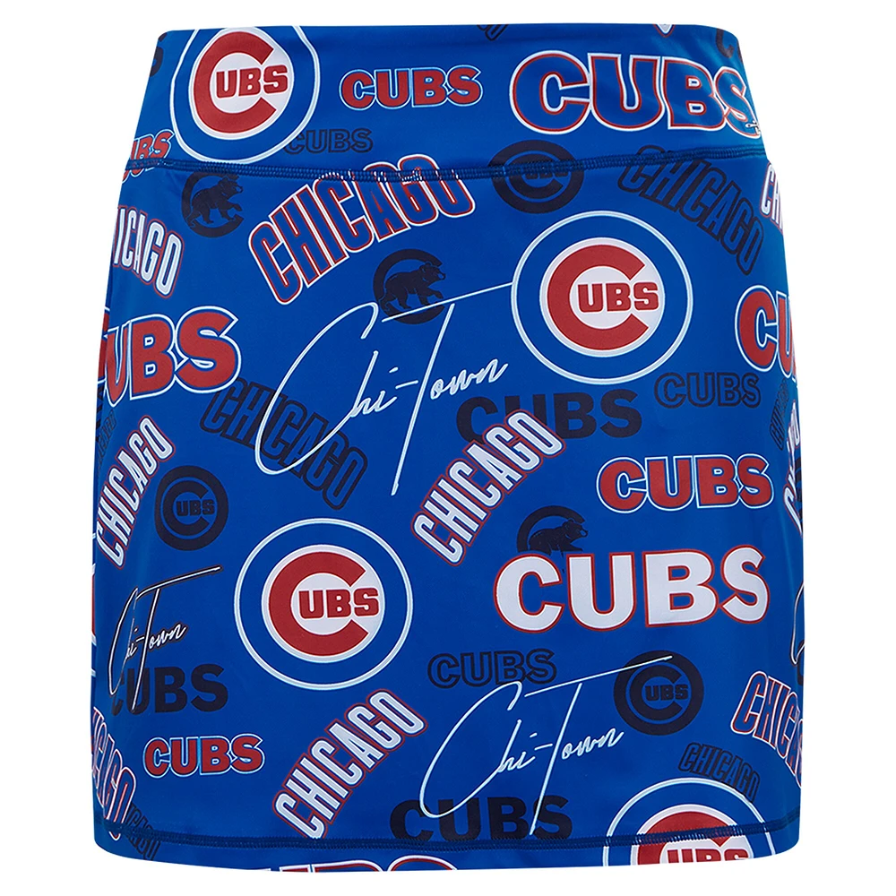 Women's Pro Standard Royal Chicago Cubs Toss Logo Lux Skort