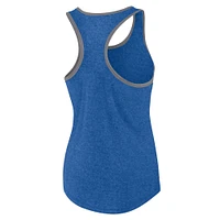 Women's Profile Royal Chicago Cubs Plus Racerback Tank Top