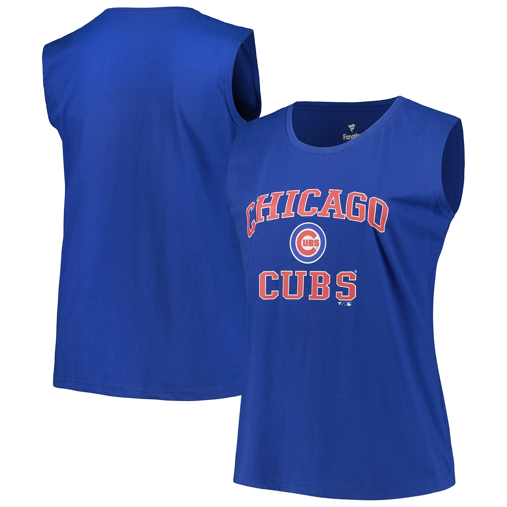 Women's Profile Royal Chicago Cubs Plus Tank Top