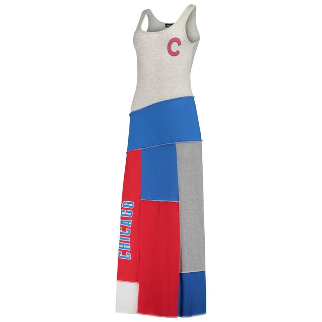 Women's Refried Apparel Red/Royal Chicago Cubs Hoodie Dress