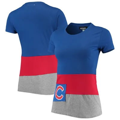 Chicago Cubs Refried Apparel Women's Sustainable Fitted T-Shirt - Royal