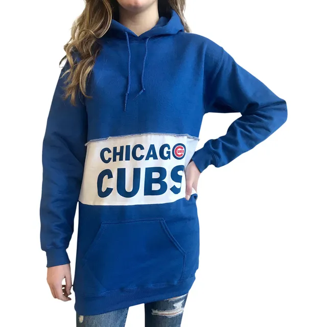 Refried Apparel Women's Red and Royal Chicago Cubs Hoodie Dress