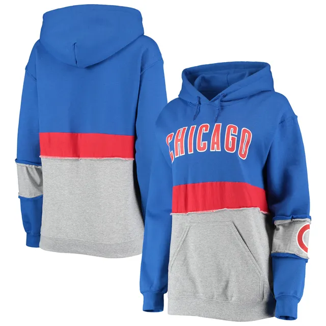 Chicago Cubs Repurposed Adjustable Crop Sweatshirt 