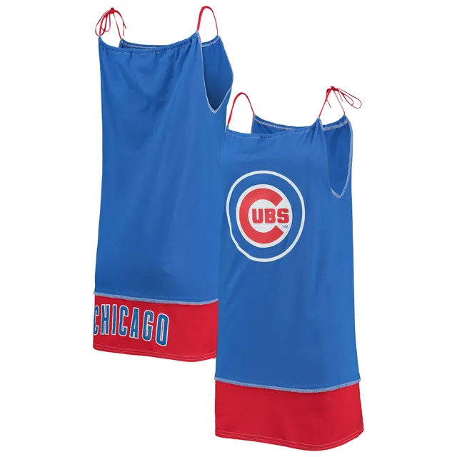 Lids Chicago Cubs Touch Women's Cascade T-Shirt Dress - Royal