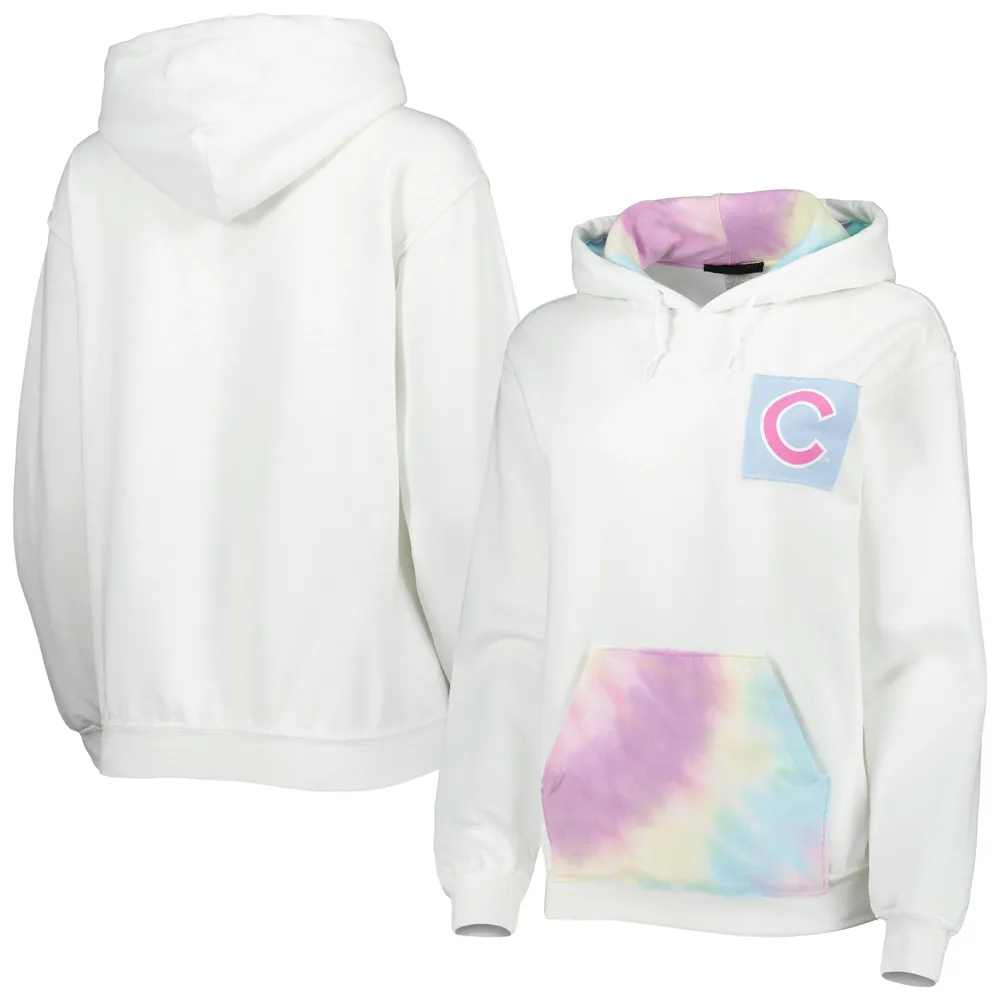 Lids Chicago Cubs Refried Apparel Women's Tie-Dye Pullover Hoodie - White
