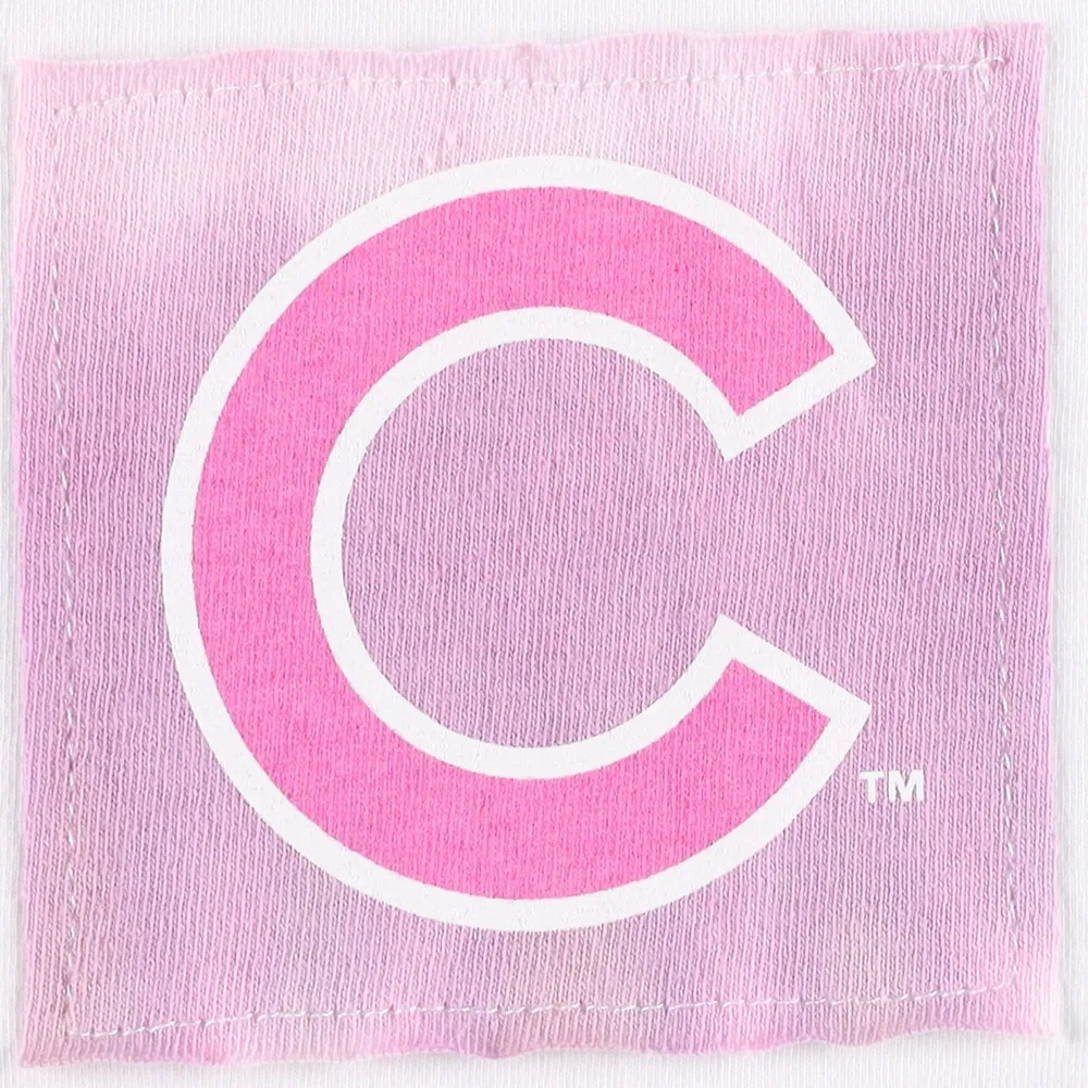 Women's Refried Apparel White Chicago Cubs Tie-Dye Tank Top