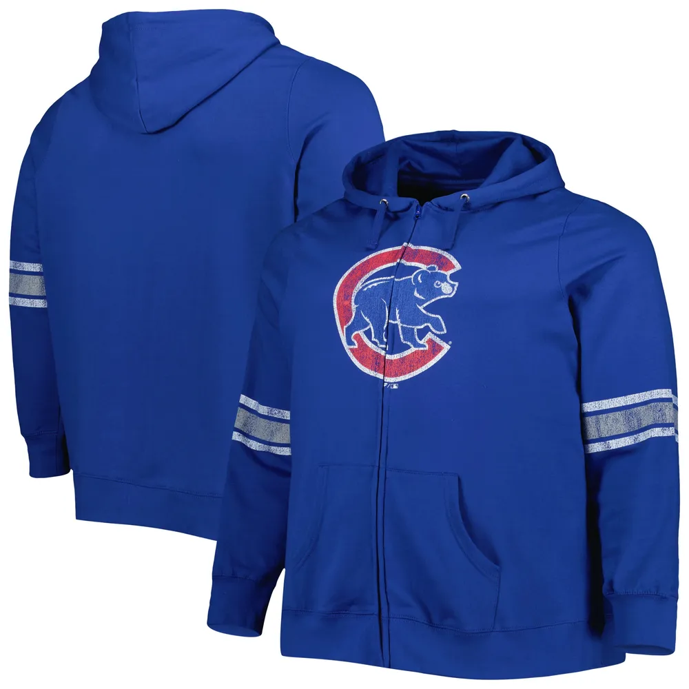 Profile Women's Royal Chicago Cubs Plus Size Cloud Pullover Hoodie