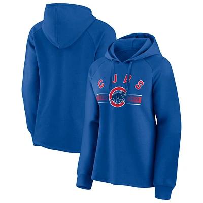 Sweat à capuche raglan Perfect Play pour femme des Royal Chicago Cubs