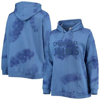 Women's Royal Chicago Cubs Plus Cloud Pullover Hoodie