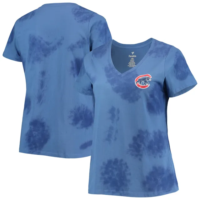 Women's Profile Black/Heather Gray Chicago Cubs Plus Size T-Shirt