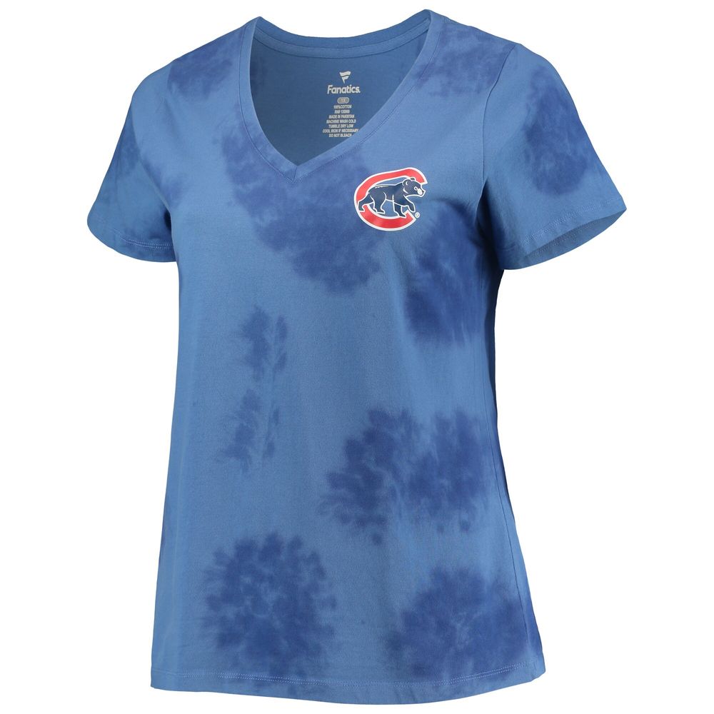 Profile Women's Royal Chicago Cubs Plus Cloud V-Neck T-Shirt