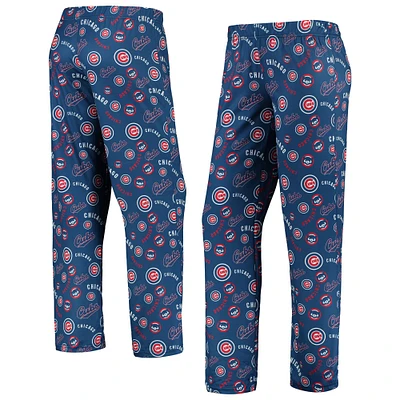 Pantalon de nuit à imprimé rétro Royal Chicago Cubs pour femme