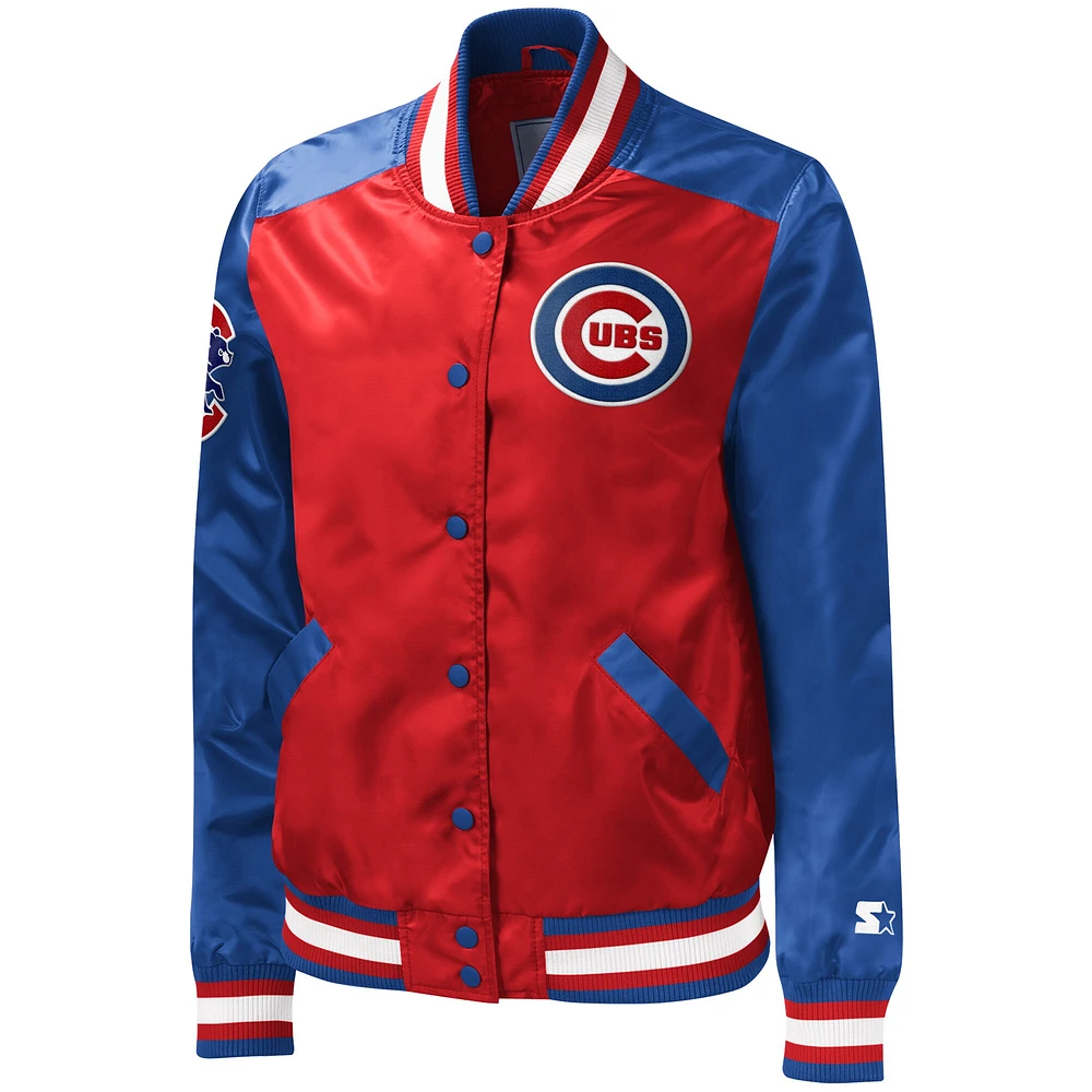 Veste Starter Red Chicago Cubs The Legend Full-Snap pour femme