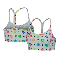 Women's Terez Gray Chicago Cubs TLC Rainbow Bra