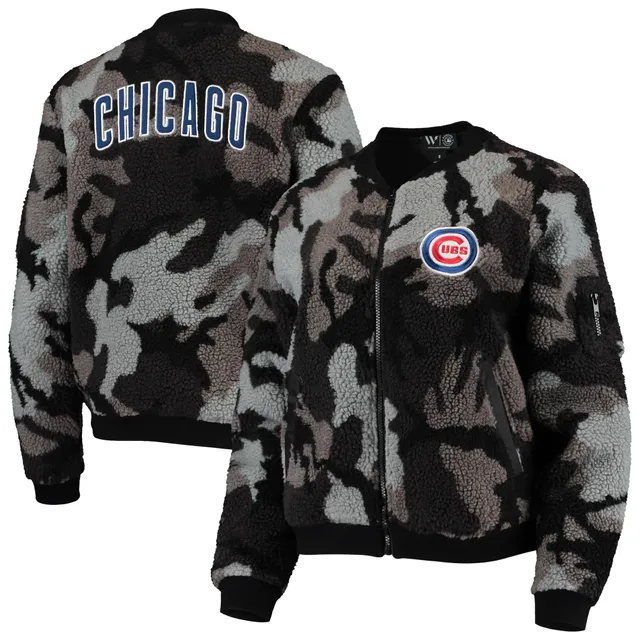 Chicago Cubs Mitchell & Ness Women's Full-Zip Mesh Track Jacket - Royal