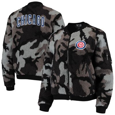 The Wild Collective Chicago Cubs Cropped Long Sleeve T-shirt At