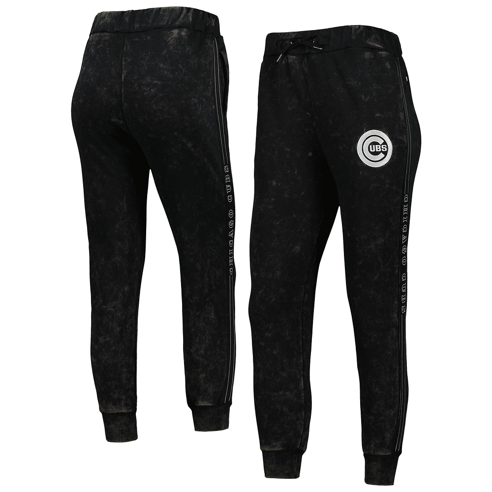 Pantalon de jogging en marbre Chicago Cubs The Wild Collective pour femme, noir