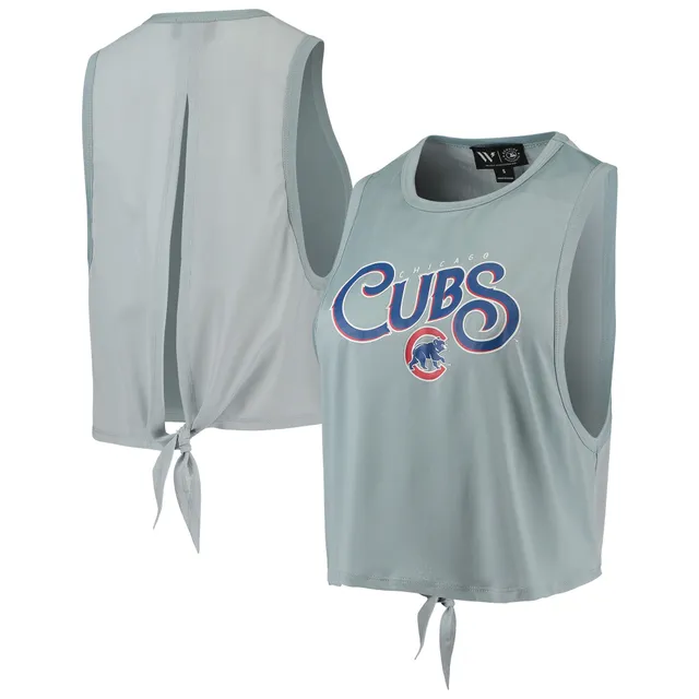 Women's Chicago Cubs New Era Royal Mesh Insert Jersey Tank Top