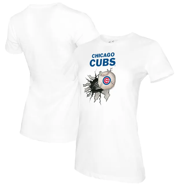 Lids Chicago Cubs Tiny Turnip Youth Stitched Baseball T-Shirt - White