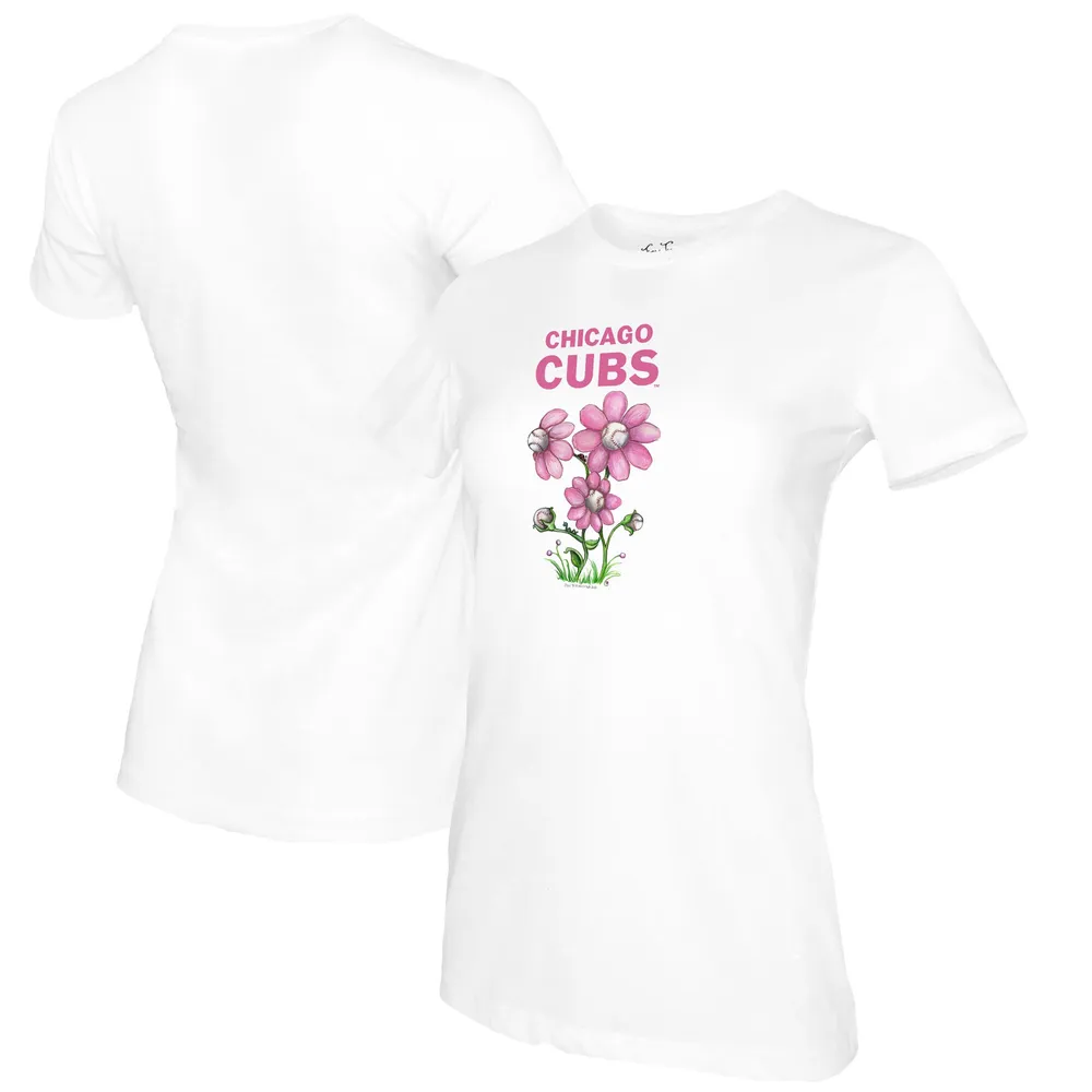 Women's Chicago Cubs Tiny Turnip Royal Baseball Love T-Shirt