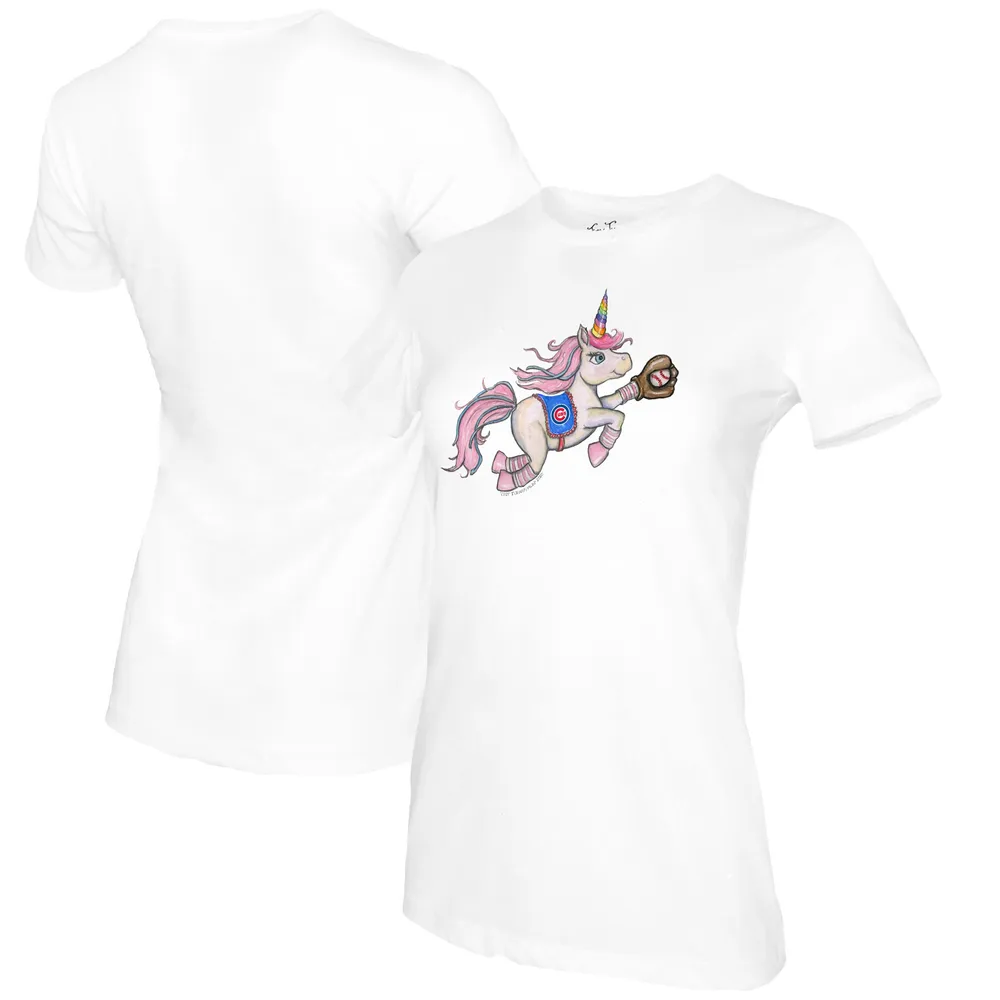 Hælde champignon Urimelig Lids Chicago Cubs Tiny Turnip Women's Unicorn T-Shirt - White | Brazos Mall